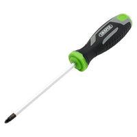Draper Pound Thru Pozi Soft Grip Screwdriver, PZ2 x 125mm
