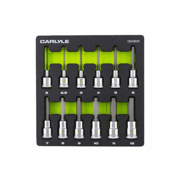 Carlyle Tools 12Pc 3/8Dr Hex Metric Socket Set