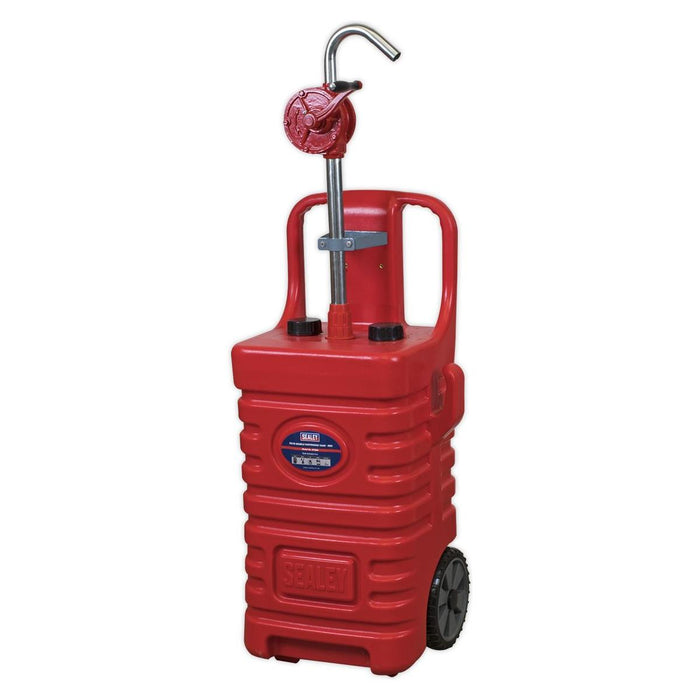 Sealey Mobile Dispensing Tank 55L with Oil Rotary Pump Red DT55RCOMBO1 Sealey - Town Tools 