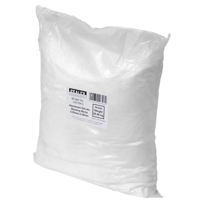Sealey Aluminium Silicate Blasting Media 0.09mm-0.25mm ASF25KG Sealey - Town Tools 