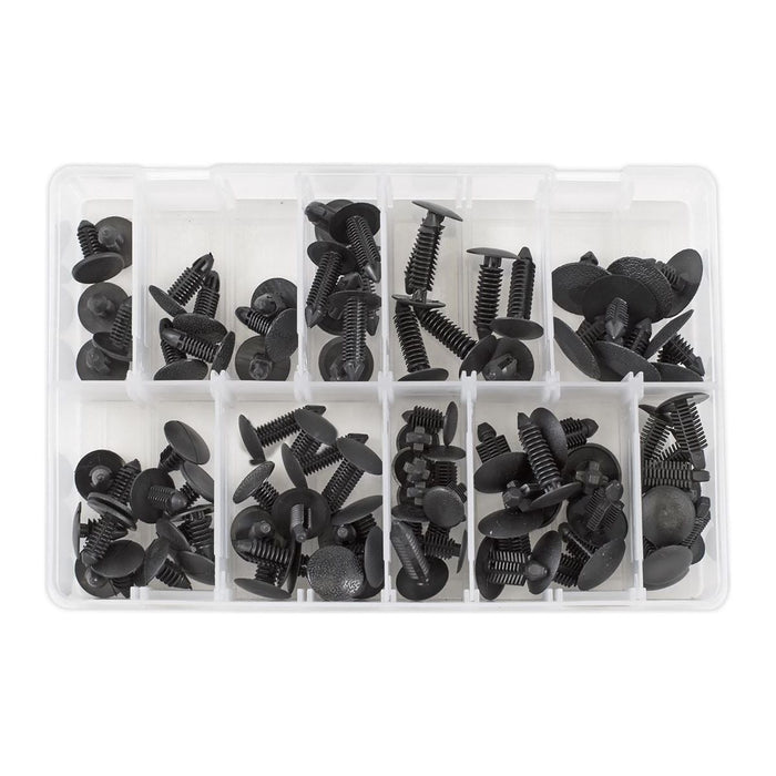 Sealey Fir Tree Clip Assortment Pack of 100 TCFT100AS Sealey - Town Tools 