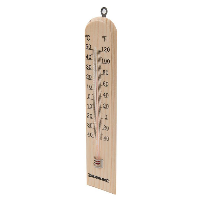 Silverline Wooden Thermometer -40° to +50°C Silverline - Town Tools 