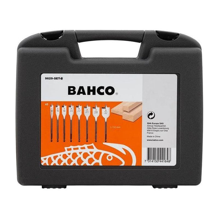Bahco 9629 Series Flat Bit Set, 8 Piece Bahco - Town Tools