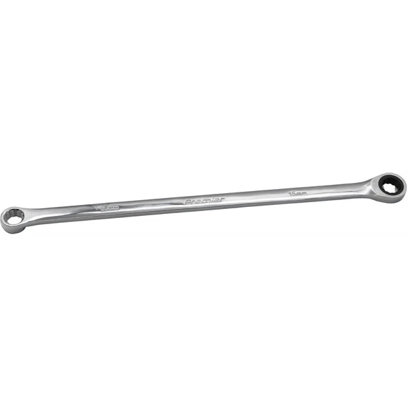 Sealey Extra-Long Double Ring Ratchet/Fixed Spanner 15mm (72T)