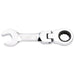 Draper HI-TORQ Metric Stubby Flexible Head Ratchet Combination Spanner, 14mm Draper - Town Tools