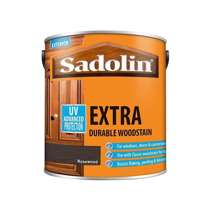 Sadolin Extra Durable Woodstain Rosewood 2.5 litre Sadolin - Town Tools