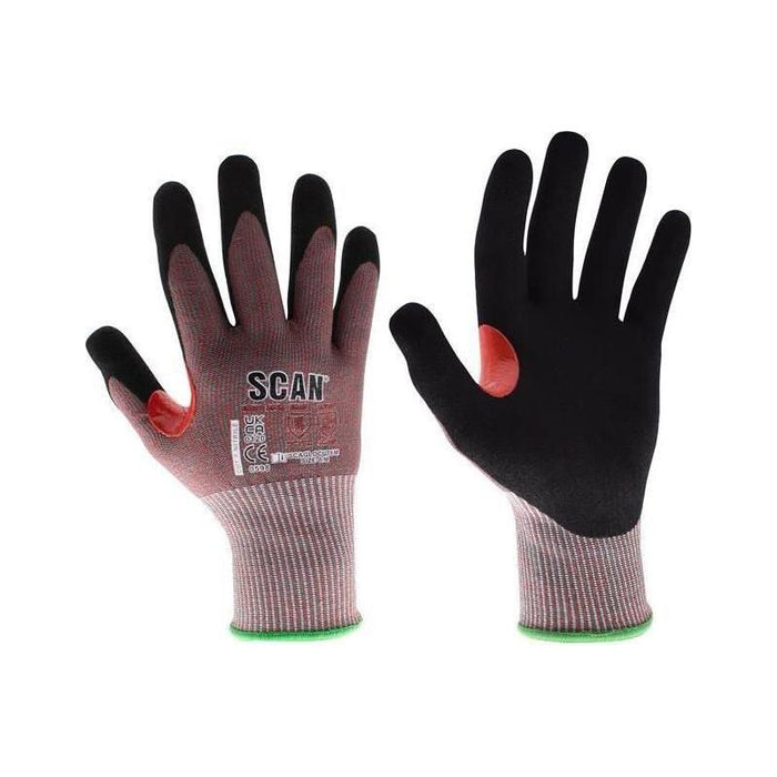 Scan Nitrile Palm Cut F Gloves - XL (Size 10) Scan - Town Tools