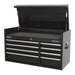 Sealey Topchest 8 Drawer 1040mm Heavy-Duty Black PTB104008 Sealey - Town Tools 