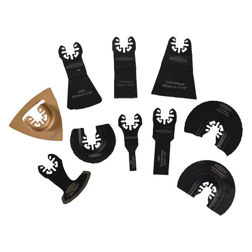 Faithfull Multi-Function Tool Mixed Blade Set 10 Piece Faithfull - Town Tools