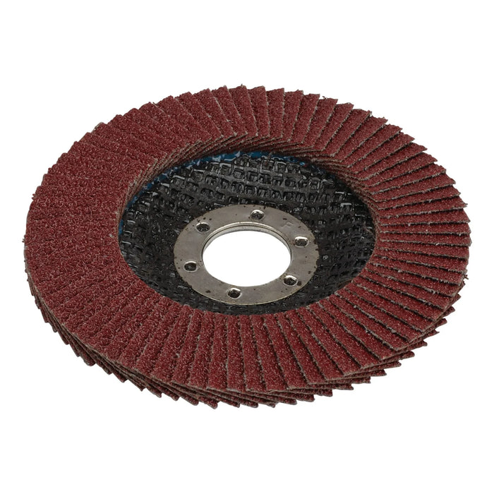 Draper Aluminium Oxide Flap Disc, 115 x 22.23mm, 60 Grit - FDA115