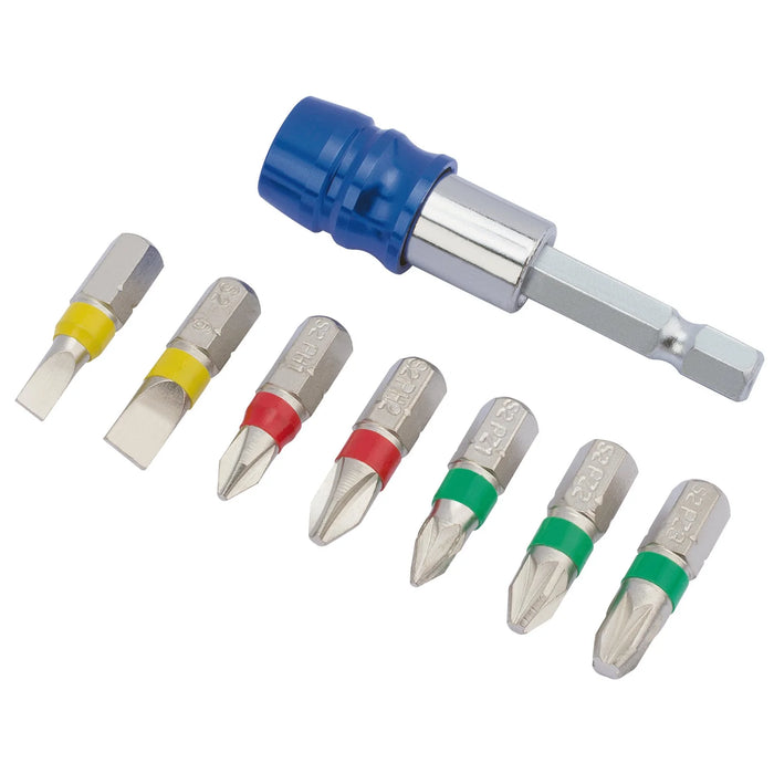 Draper Expert Coloured Screwdriver Bit Set (8 Piece) - CMBH8