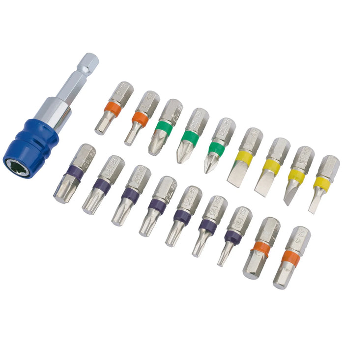 Draper Expert Coloured Screwdriver Bit Set (19 Piece) - CMBH19