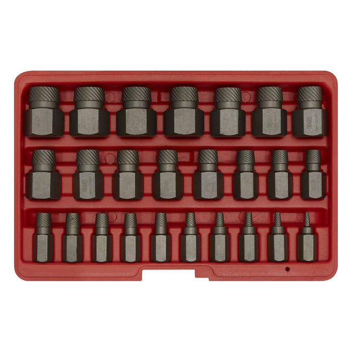 Sealey Multi-Spline Screw Extractor Set 25pc AK8182