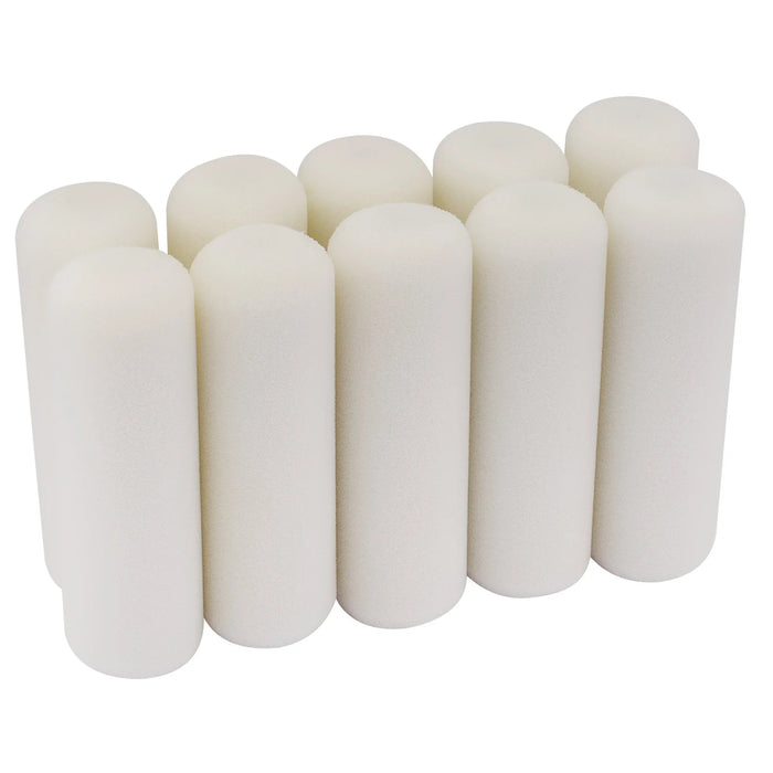 Draper Foam Paint Roller Sleeves, 100mm (Pack of 10) - RS-F-M10