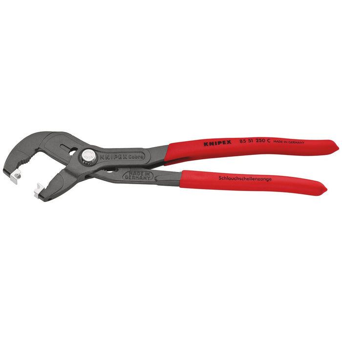KNIPEX 85 51 250 C SB Hose Clamp Pliers for Click clamps with non-slip plastic