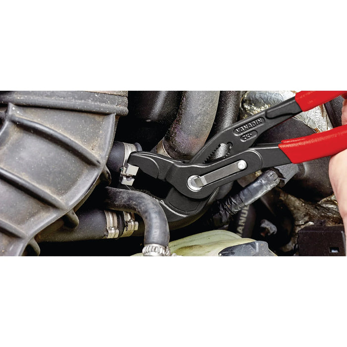 KNIPEX 85 51 250 C SB Hose Clamp Pliers for Click clamps with non-slip plastic