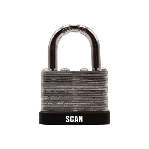 Scan Laminated Steel Padlock 40mm Keyed Alike Pack of 2 Scan - Town Tools