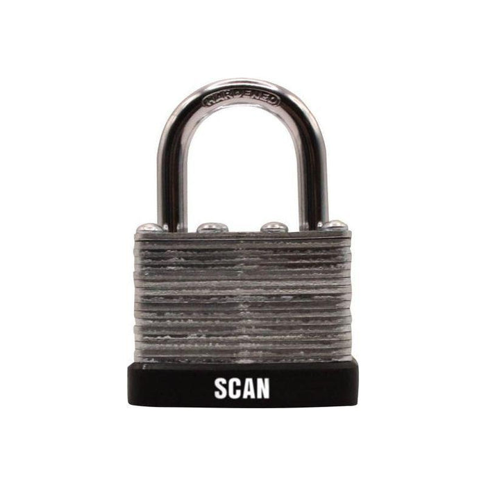 Scan Laminated Steel Padlock 40mm Keyed Alike Pack of 2 Scan - Town Tools