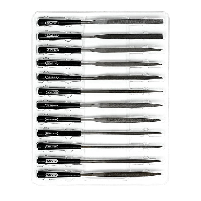 Draper Needle File Set, 140mm (12 Piece) - 4884/12D