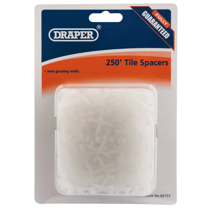 Draper Tile Spacers, (Approx 250) 2-6mm