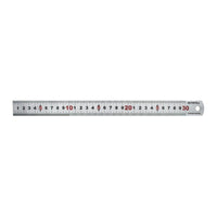 Faithfull Matt Silver Measuring Rule 300mm