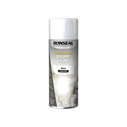 Ronseal Quick Dry Damp Seal Aerosol White 400ml Ronseal - Town Tools