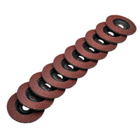 Draper Aluminium Oxide Flap Discs, 115 x 22.23mm, 40 Grit (Pack of 10) - FDAB115