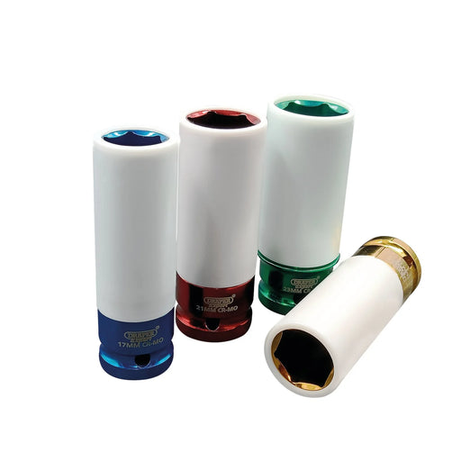 Draper Expert Wheel Nut Socket for Alloy Wheels, 1/2" Sq. Dr. (4 Piece) - image 1