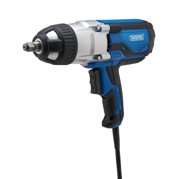 Draper 230V Impact Wrench Kit, 1/2" Sq.Dr., 480Nm, 4 x Impact Sockets - IW1000D