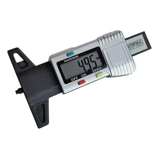 Faithfull Tyre Depth Gauge Digital Readout 0-25mm Faithfull - Town Tools