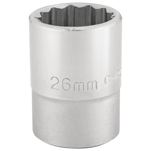 Draper 12 Point Socket, 3/4" Sq. Dr., 26mm 16694 Draper - Town Tools 