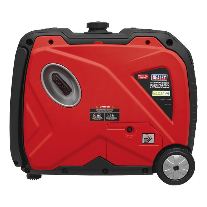 Sealey 3500W Inverter Generator 4-Stroke Engine 230V G3500I Sealey - Town Tools 