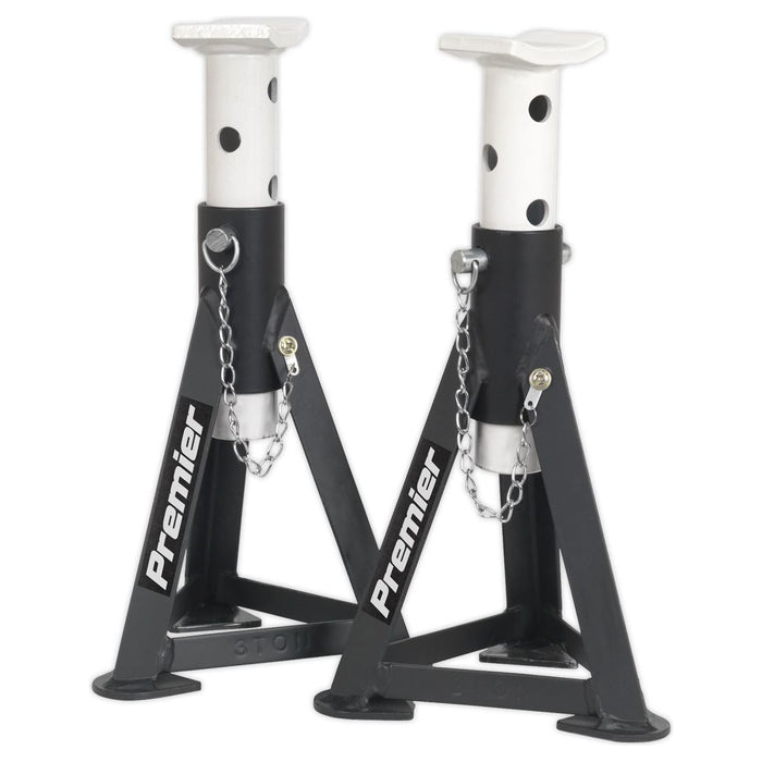 Sealey AXLe Stands (Pair) 3 Tonne Capacity per Stand White AS3 Sealey - Town Tools 