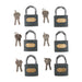 Silverline Iron Padlock Keyed Alike 6pk 50mm Silverline - Town Tools 