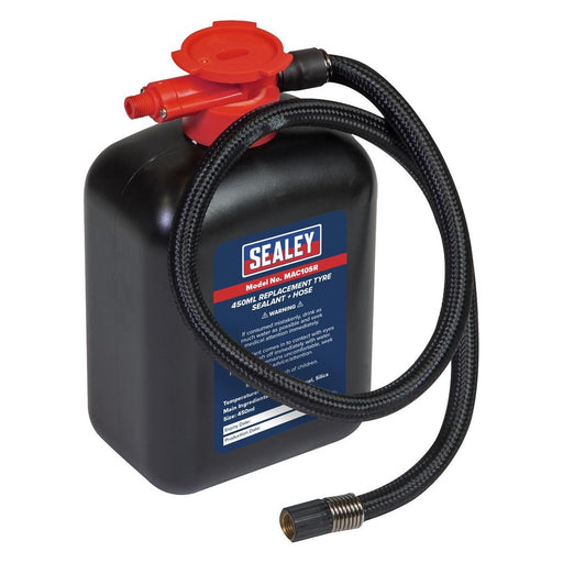 Sealey Replacement Tyre Sealant 450ml & Hose MAC10SR Sealey - Town Tools 