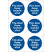 Draper Fire Door Keep Locked' Mandatory Sign (Pack of 6) 72120 Draper - Town Tools 