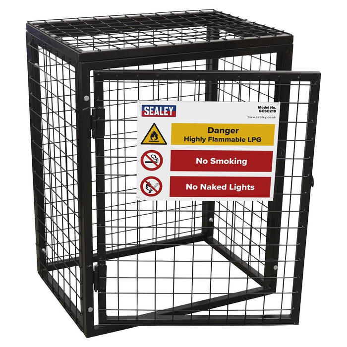 Sealey Safety Cage 2 x 19kg Gas Cylinders GCSC219 Sealey - Town Tools 