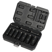 Draper Metric Deep Impact Socket Set, 1/2" Sq. Dr. (10 Piece) - 410D/10/MM