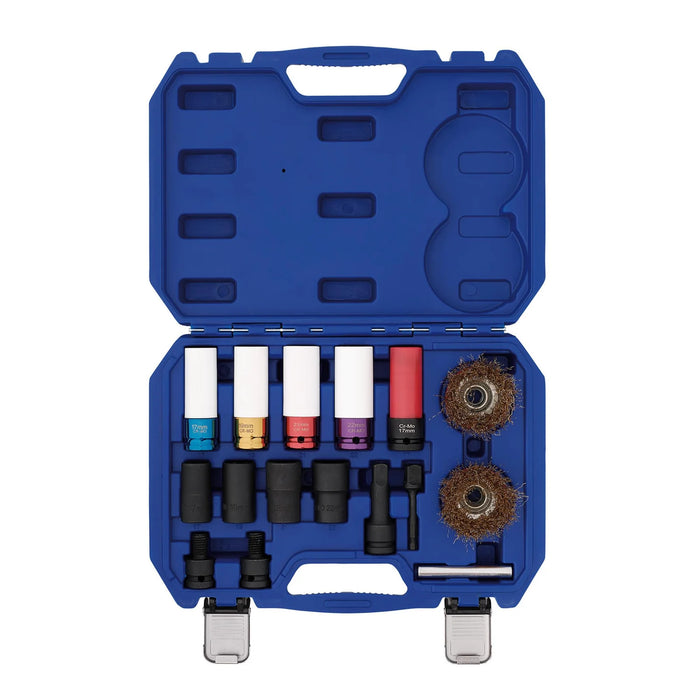 Draper Metric Deep Impact Socket Set, 1/2" Sq. Dr. (10 Piece) - 410D/10/MM