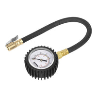 Sealey Tyre Pressure Gauge with Clip-On Chuck 0-7bar(0-100psi) TST/PG6