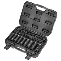 Draper HI-TORQ® Impact Socket Set, 3/8" & 1/2" Sq. Dr. (32 Piece) - 409/32/MM