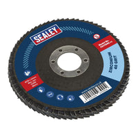 Sealey Flap Disc Zirconium115mm22mm Bore 40Grit FD11540