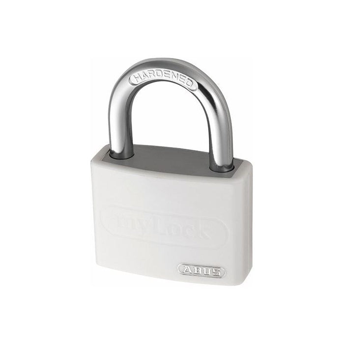 Abus Mechanical T65AL/40mm My Lock Aluminium Padlock White Keyed Alike 6401 ABUS Mechanical - Town Tools