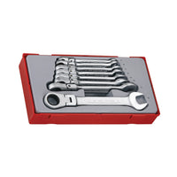 Teng Tools Ratcheting Combination Spanner Set RF TT1 8 Pieces