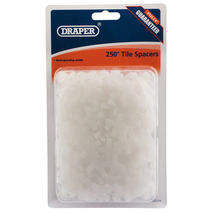 Draper Tile Spacers, (Approx 250) 2-6mm