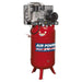 270L Vertical Belt Drive Air Compressor with Cast Cylinders 7.5hp 3ph 2-Stage Sealey - Town Tools 