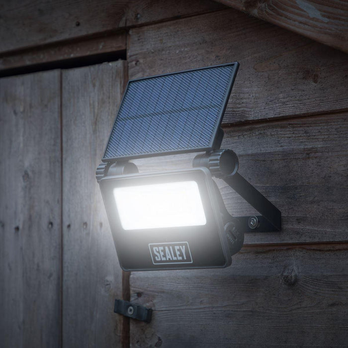 Sealey Extra-Slim Solar Floodlight with Wall Bracket 20W SMD LED LED20S Sealey - Town Tools 