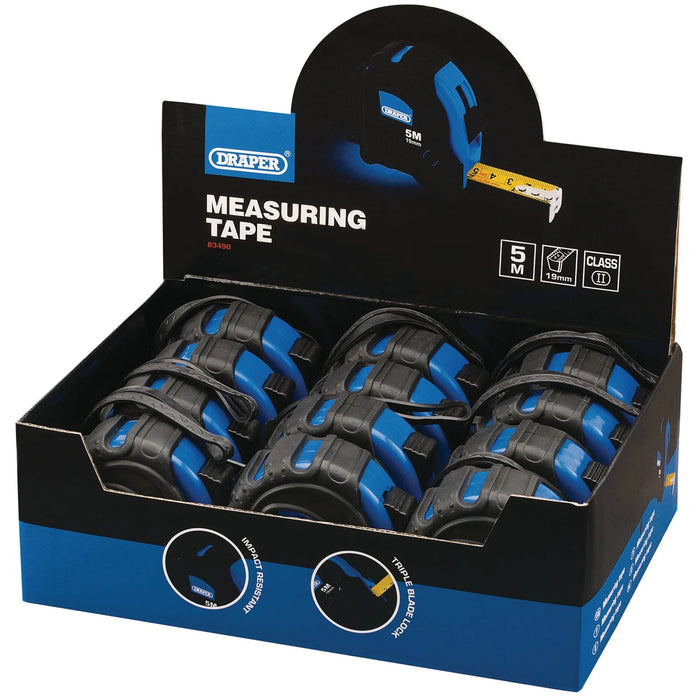 Draper Measuring Tapes, 5m/16ft x 19mm - EMTGD/12