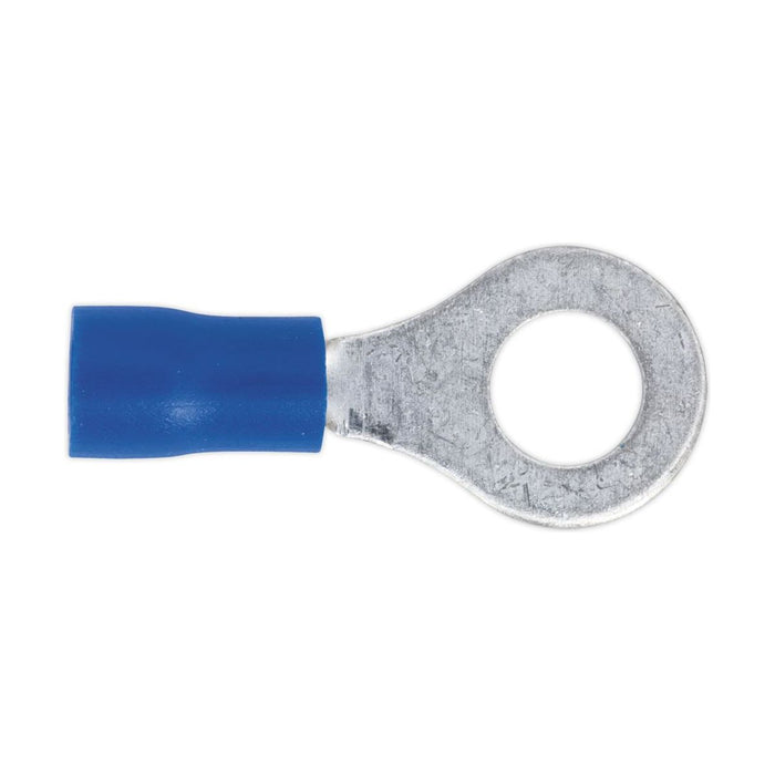 Sealey Easy-Entry Ring Terminal 6.4mm (1/4") Blue Pack of 100 BT26 Sealey - Town Tools 