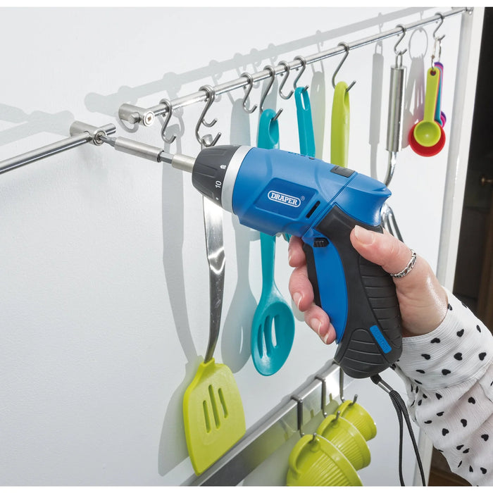 Draper 3.6V Cordless Li-ion Screwdriver Kit - CD36LIASF